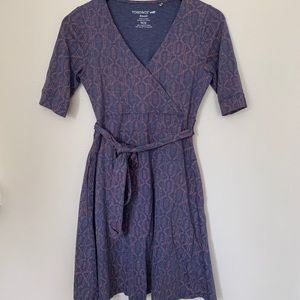 Toad&Co Cue Wrap Cafe Dress size small